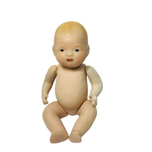 Vtg Miniature Bisque Bye Lo Baby Doll Marked Grace S. Putnam Germany Repro 5" C - Picture 1 of 7