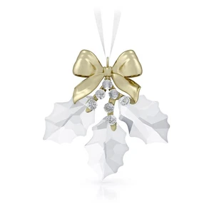 Swarovski Kristall Holiday Magic Stechpalmenblätter Ornament, Gold, 5685701 - Bild 1 von 4