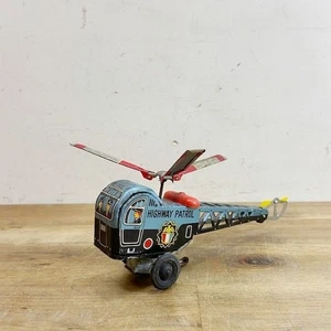 Tin Toy Highway Patrol Helicopter Friction F/S FEDEX - Picture 1 of 10