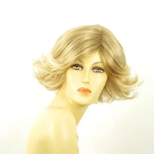 Perruque femme courte blond méché blond très clair JEANNETTE 15t613 - Picture 1 of 8