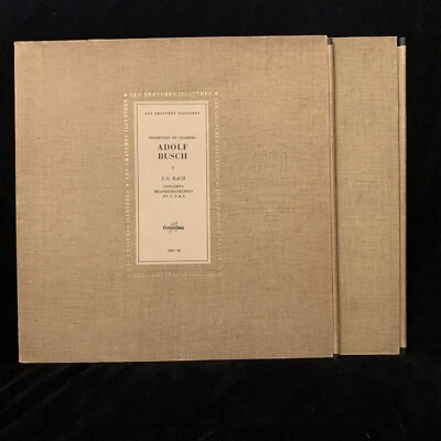 ADOLF BUSCH - BACH Brandenburg Concertos #1-6 - COLUMBIA DOWEL 2LP france - Image 1 of 4