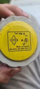 110v Lewden Extension Lead 16A Yellow SITE POWER CABLE LIGHTS TRANSFORMER PLUG - Picture 1 of 3
