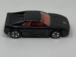 Ferrari Black 1990 Hot Wheels with Red Interior 1:64 - Picture 1 of 6