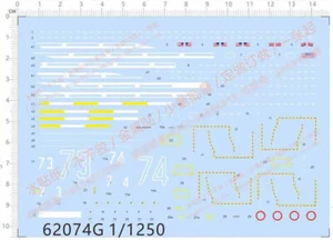 1/1250 USN CVN73 CVN74 62074G Ford Washington Class F-18 E2C Water Slide Decal - Picture 1 of 1