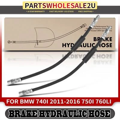 2x Manguera hidráulica de freno trasero izquierdo y derecho para BMW 740i 740Ld xDrive 740Li 750Li Foto 1 de 4