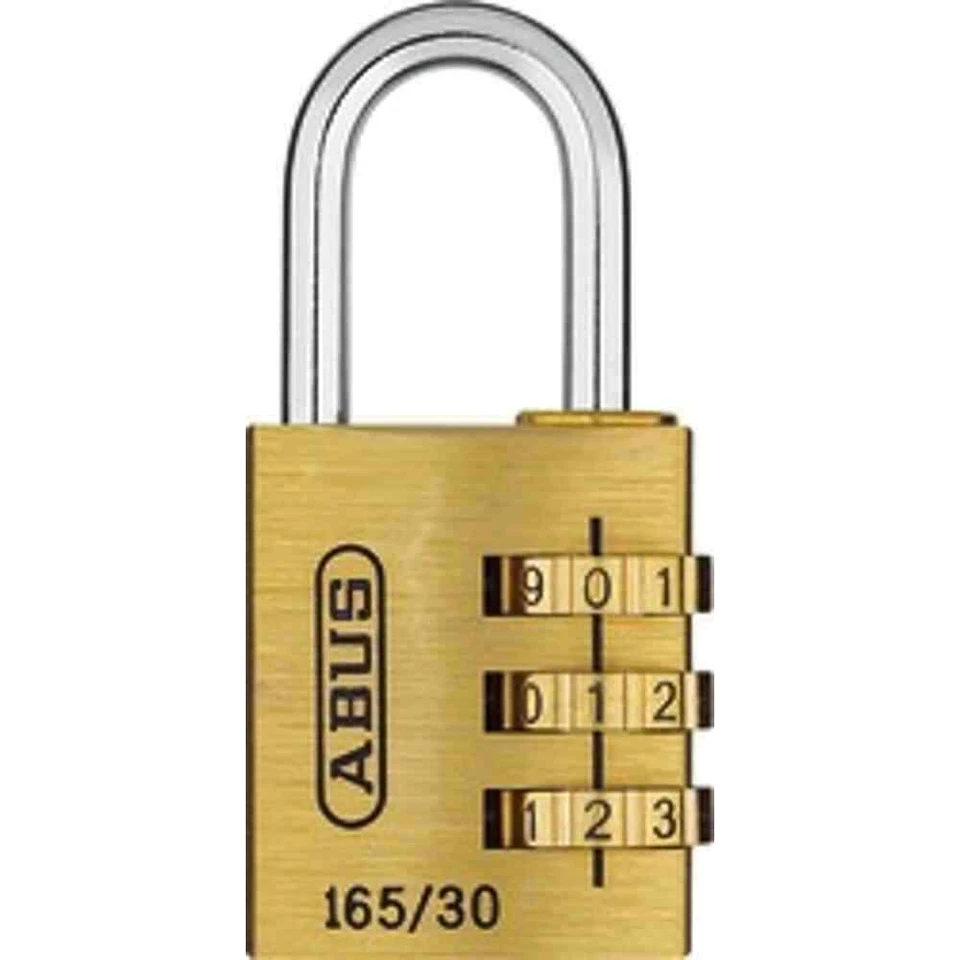 ABUS Zahlenschloß Messing 165/30 mm mit verstellbarem Code - Bild 1 von 1