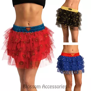 CL244 Wonder Woman Batgirl Supergirl Tutu Skirt Sequins Superhero Hero Costume - Picture 1 of 1