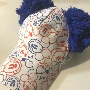 Tokyo Disney Resort Cap Hat PONPON multicolor pattern Mickey Mouse Kawaii Japan - Picture 1 of 12