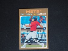 2020 Topps Heritage Minors Tim Tebow Gold Border #08/15 NMMT+