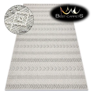 MODERN flat-woven RUGS 'JERSEY' strucrural grey durable easy to clean Chevron - Picture 1 of 11