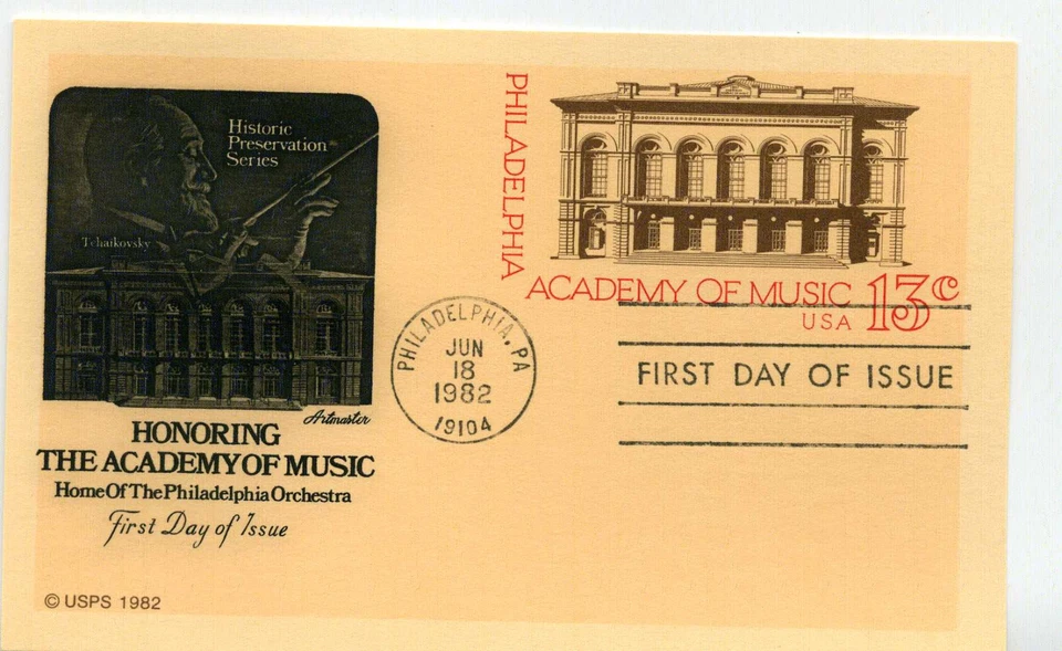 UX96 Philadelphia Academy of Music, Artmaster FDC - Image 1 of 1