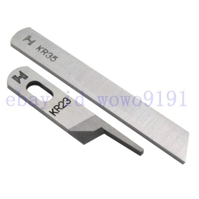 1SET Upper & Lower Knife FOR OVERLOCK SEWING MACHINES SIRUBA 737 / 747 / 757 - Image 1 of 4