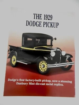 SOLO FOLLETO camioneta Dodge Danbury 1929 como nueva - envío gratuito Foto 1 de 2