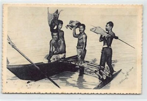 Micronesia - Caroline Islands - Return from fishing - Publ. Jésuites Missionnair - Picture 1 of 2