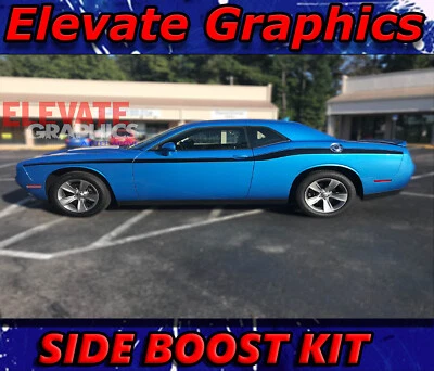 For Dodge Challenger Stripes Side Boost Vinyl Graphics Decals Stickers 2011-2023 - Изображение 1 из 4