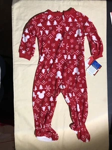 Pijama de vacaciones con patas Mickey Mouse niños talla 18 meses venta al por menor $30 (RD-23-137) - Imagen 1 de 6