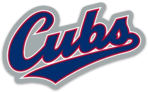 Chicago Cubs Wort Logo Typ ""Cubs"" MLB Baseball gestanzter MAGNET - Bild 1 von 1