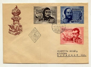 HUNGRY - Scott 1137-1139 - 1955 Hungarian Poets - FDC - Picture 1 of 1