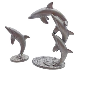 Vintage Spoontiques Pewter dolphin figures 1982 pp246 273 1962 - Picture 1 of 7
