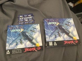 Blue Lightning (Atari Jaguar CD) CIB Complete Authentic Ships Fast Overlay