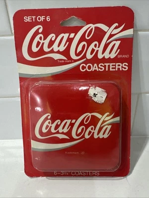VTG Coca Cola Coasters - SET of 6 - NEW SEALED - Image 1 of 3