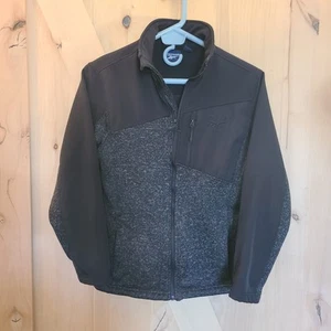 Reebok Women's Large Black Grey Jacket Activewear Zipper Front, Casual Sportswea - Picture 1 of 7