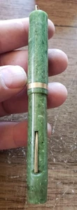 Vintage Sheaffer Füllfederhalter Jade Grün Ring Top 14k Feder - Bild 1 von 19