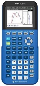 Texas Instruments TI-84 Plus Ce Color Graphing Calculator Bionic Blue - Picture 1 of 3