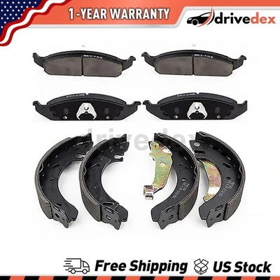 Pastillas de freno delanteras traseras y zapatas para Dodge Stratus_DV 2000 1997 1998 1999 Foto 1 de 4