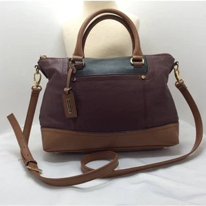 Borsa Tignanello Liscia Operatore Pelle Vino Caramello Cacciatore Verde - Foto 1 di 6