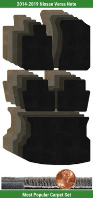 Custom Ultimat Carpet Mat Set for 2014-2019 Nissan Versa Note (5 pieces) #10ZP - Image 1 of 4