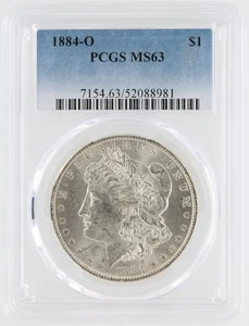 1884-O Morgan Silver Dollar PCGS MS63 S$1 New Orleans Mint No Reserve - Bild 1 von 4