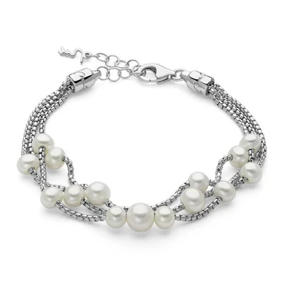 Bracciale Miluna Donna Argento 925 Multifilo Perle _PBR3615 - Immagine 1 di 2