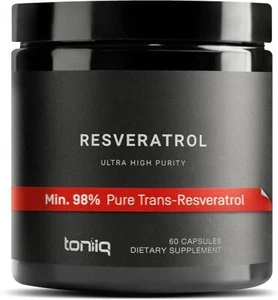 Trans Resveratrol 600mg 98% Pure, Highly Purified Bioavailable Resveratrol 60c - Picture 1 of 2
