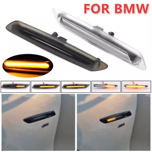 2PCS For BMW 5' F10 F11 528i 535i 550i 2011-2013 LED Dynamic Side Marker Light - Picture 1 of 20
