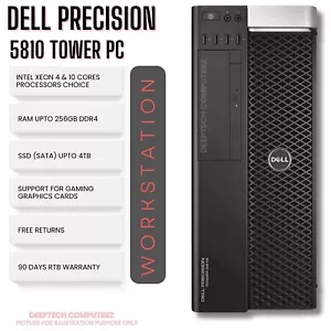 Dell Precision 5810 Xeon E5-1630 V4 256GBRAM 2TBSSD Workstation 90 days Warranty - Picture 1 of 6