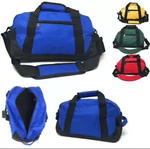 Sports 14" Duffle Duffel Bags School Travel Gym Locker Carry-On Luggage Workout - Picture 1 of 16