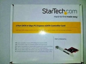 StarTech.com 2 Port SATA 6 Gbps PCI Express eSATA Controller Card - Picture 1 of 3
