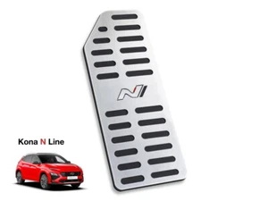 Steel Footrest Hyundai KONA N / N Line Dead Pedal Foot Rest Pad Accessories - Picture 1 of 2