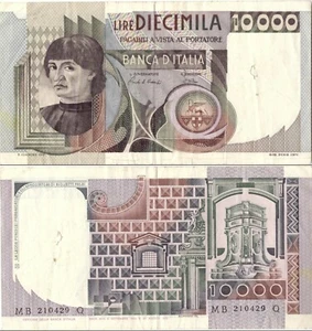 1980 Italia Banconota Lire 10000 Busto Uomo D.M. 06-09-1980 Discreta. Vedi Foto - Picture 1 of 1