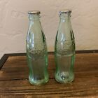 Ensemble de bouteilles en verre de coke Coca-Cola sel et poivre shakers miniatures tels que trouvés