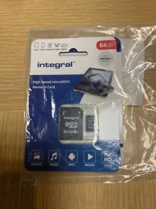 Integral High Speed Micro SDXC Memory CARD 64GB - Picture 1 of 1