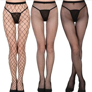 Sexy Black Women Lady Fishnet Net Pattern Burlesque Hoise Pantyhose Tights - Picture 1 of 6
