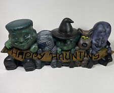 VTG Halloween happy haunts Ceramic Mold 1998 mummy witch dracula frankenstein