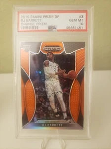 RJ BARRETT 2019-20 Panini Orange Prizm Draft #3 Rookie RC Duke Raptors (PSA 10) - Bild 1 von 5
