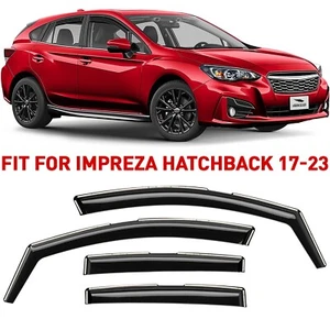 Rain Guards Vent Visors Shade for 2017-2023 Subaru Impreza Hatchback - Picture 1 of 8