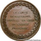 C2649 Rare Médaille Algérie conquête d'Alger Comte Bourmont 1830 Desnoyers SUP