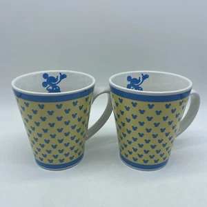 Disney Mickey Mouse Set of 2 Stoneware Coffee Tea Cups - Picture 1 of 8