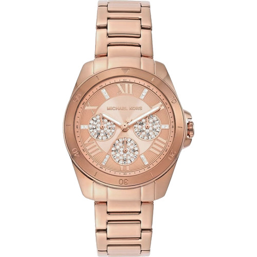 Orologio MICHAEL KORS tono oro rosa prezzo al pubblico consigliato $ 295 nuovo con etichette
