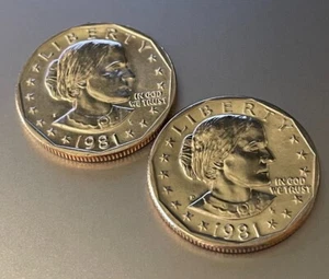 1981-PD Susan B Anthony BU $1 Coins / Released to Collectors / Low 3M Mintage!!! - Picture 1 of 1